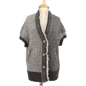 Angel Of The North Cardigan XS Shrugged Dolman Sweater Gray Anthropologie